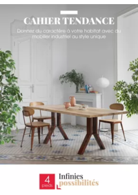 Prospectus 4 Pieds NOYELLES-GODAULT - LILLE : Donnez du caractère à votre habitat avec du mobilier industriel au style unique