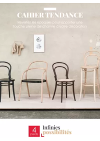 Prospectus 4 pieds TOULOUSE - PORTET-SUR-GARONNE : Revisitez les époques pour apporter une touche pleine de charme à votre décoration