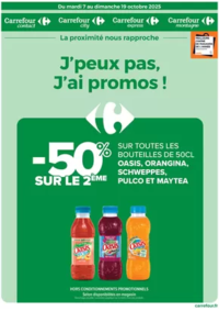 Prospectus Carrefour Drive QUEVERT : J'PEUX PAS J'AI PROMOS DU 7 AU 19 OCTOBRE !