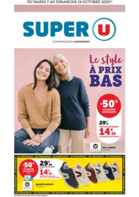 Prospectus Super U LUMBRES : Mode à prix bas !