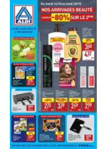 Prospectus Aldi : Nos arivages beauté
