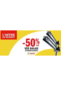 Prospectus Carglass LUNEL : -50% sur tous vos essuie-glaces Gamme Pro BOSCH