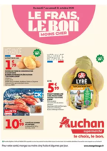 Prospectus Auchan Supermarché : Le frais, le bon moins cher
