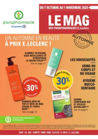 Prospectus Parapharmacie E.Leclerc L'AIGLE : Magazine Automne