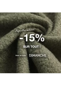 Prospectus Mondial Tissus SAINT HERBLAIN : Aujourd'hui seulement profitez de -15% sur toute notre e-boutique