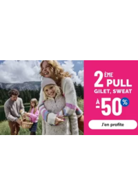 Prospectus La Halle Surgères : 2ÈME PULL GILET, SWEAT A -50%
