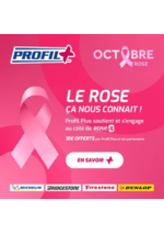 Promos et remises  : Profil Plus et ses partenaires reverseront ensemble 10 € par produit vendu à l’association RoseUp.