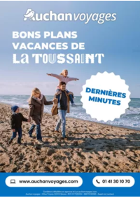 Prospectus Auchan LAXOU : Auchan voyages : bons plans vacances de la Toussaint !