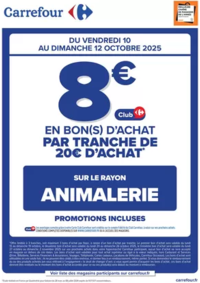 Prospectus Carrefour Express Paris 114 boulevard St Germain : OPÉRATION BON(S) D’ACHAT ANIMALERIE