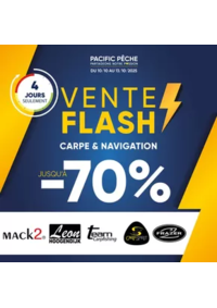 Prospectus Pacific Pêche MONTBELIARD - VOUJEAUCOURT  : Jusqu'à -70% sur une sélection de grandes marques . Disponible en magasin et sur le web !