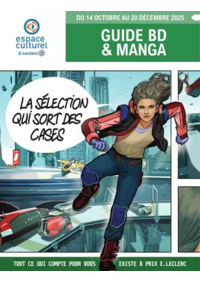 Prospectus Espace culturel E.Leclerc VARENNES SUR SEINE : E.Leclerc Espace Culturel GUIDE BD
