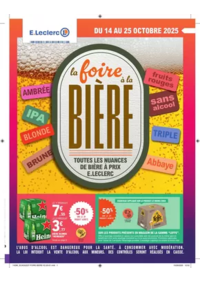 Prospectus E.Leclerc PONT-CHATEAU : FOIRE A LA BIERE - MIXTE