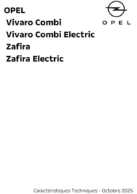 Prospectus Distributeur OPEL YVES MAHEO SA VANNES : Opel Zafira et Vivaro Combi