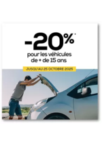 Prospectus Midas : Jusqu’au 25 octobre, profitez de -20%* sur les pièces et les forfaits pour les véhicules de + de 15 