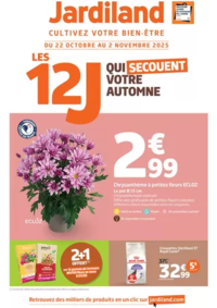 Prospectus Jardiland ECOLE VALENTIN : LES 12J QUI SECOUENT VOTRE AUTOMNE