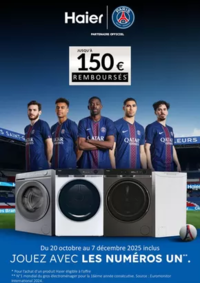 Prospectus Boulanger Colomiers : OFFRE Haier: jusqu'à 100€ remboursés !