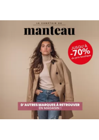 Prospectus Stokomani Pau : Dépêchez-vous ! Destockage de folie sur les manteaux "Le Comptoir du Manteau" au prix unique de seul