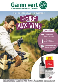 Prospectus Gamm vert VILLERS COTTERETS : Foire aux vins