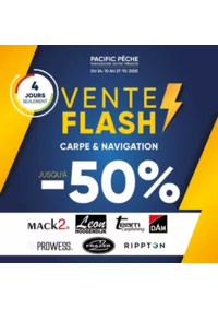 Prospectus Pacific Pêche CHALON SUR SAÔNE : Jusqu'à -50% sur une sélection de grandes marques
