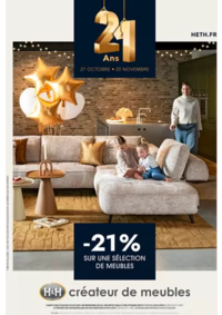 Prospectus H&H Lescar : -21 % SUR UNE SÉLECTION DE MEUBLES