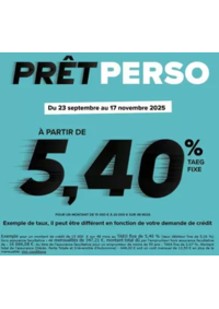 Prospectus Carrefour Banque ST ANDRE LES VERGERS : PRÊT PERSO