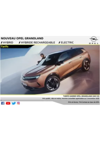 Prospectus Distributeur OPEL AUTOMOBILE DIFFUSION SA CHATELLERAULT : Opel Nouveau Grandland