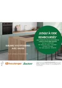Prospectus Boulanger Barentin : OFFRE Sauter : jusqu'à 100€ remboursés !