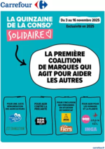 Prospectus Carrefour Drive : LA QUINZAINE DE LA CONSO SOLIDAIRE