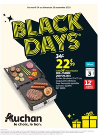 Prospectus Auchan GRASSE : Les Black Days c'est parti !
