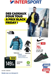 Prospectus Intersport CHOLET 52 rue Georges Clémenceau : Des cadeaux pour tous à prix black Friday !