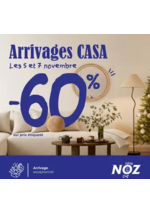 Promos et remises  : Mobilier, décoration et linge de maison, à -60% du prix CASA