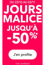 Prospectus Grain de Malice : Jours malice Jusq'à -50%