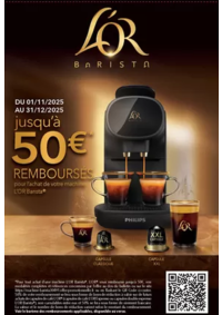 Prospectus Connexion BEAUNE : 50€ remboursés pour l'achat d'une machine l'OR BARISTA