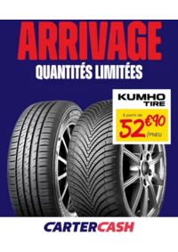 Prospectus CARTER CASH VILLENEUVE D'ASCQ : Arrivage de pneus KUMHO chez CARTERCASH !