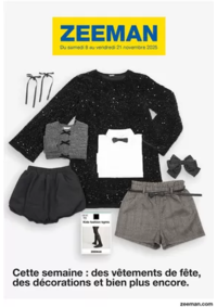 Prospectus Zeeman Champigny sur Marne : Cette semaine : des vêtements de fête, des décorations et bien plus encore.