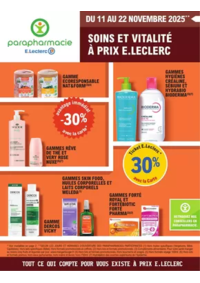 Prospectus Parapharmacie E.Leclerc RENNES : Prospectus Automne