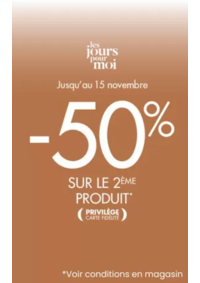 Prospectus Une heure pour soi Wintzenheim : -50% sur le 2ème produit