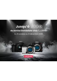 Prospectus PHOTO VIDEO ALEXANDRE Paris 5eme : Jusqu'à 900€ de remise immédiate chez LUMIX